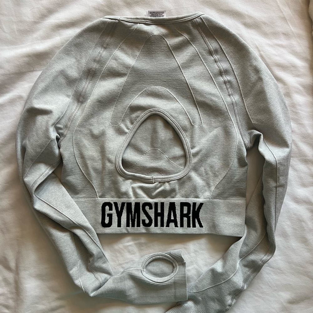Gymshark Light Gray Athletic Long Sleeve